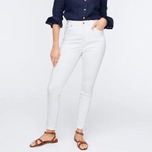J. Crew L4869 Women's Curvy Toothpick Jeans White‎ Size 36 or 22 NEW - Picture 2 of 6